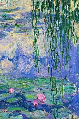 Monet-style painting of water lilies